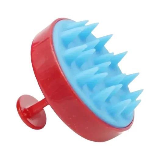 Imagem de Escova Massageadora de Silicone para Couro Cabeludo - Portátil e com Amostra Grátis