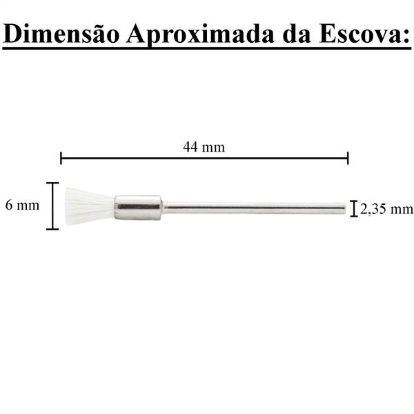 Imagem de Escova Pincel em Nylon Para Motor Micro Retífica