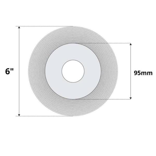 Imagem de Escova Rotativa Aço 6" x 34" x 12" Abrasfer