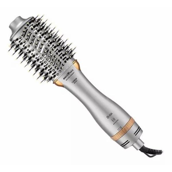 Escova Secadora Britânia Bes33sd Compact 4 Em 1 Bivolt 1300w Cor Prata E Dourado 110v/220v Escova Secadora Britânia Bes33sd Compact 4 Em 1 Bivolt 1300w Cor Prata E Dourado 110v/220v