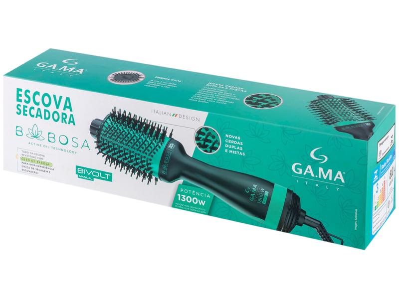 Escova Secadora GAMA Italy Babosa Brush 3D 1300W - Escova Secadora
