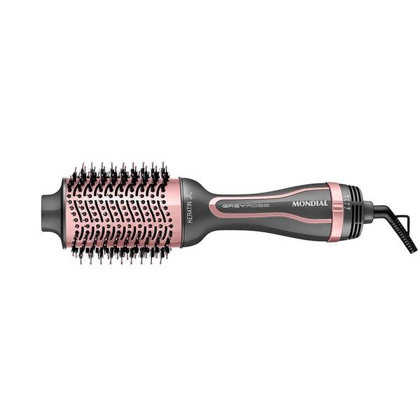 Escova Secadora Keratin Mondial Bivolt Grafite/Golden Rose Escova Secadora Keratin Mondial Bivolt Grafite/Golden Rose