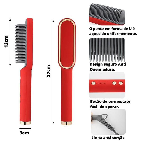 Escova Secadora multifuncional Seca, Alisa e Modela Bivolt
