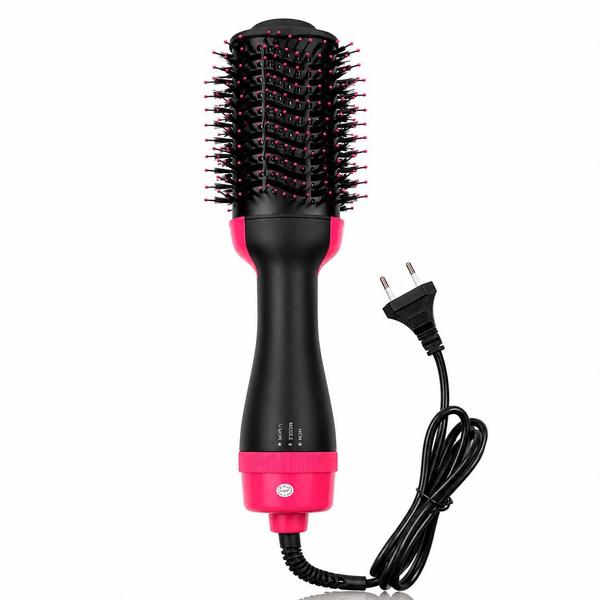 Escova Secadora Profissional Seca Alisa E Modela Cabelo Com Cabo - Dfjn