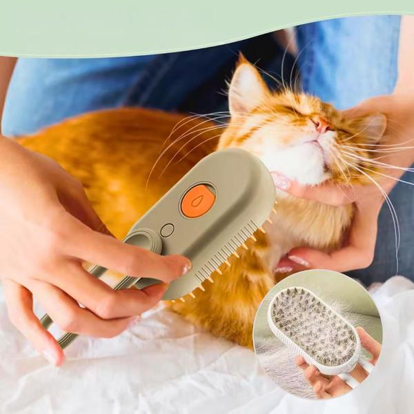 Escova Vapor Pet 3 em 1 para Gatos Cachorros Elétrica Recarregavel  Massageia Remove e Limpa Pelos - Outros Pet Shop - Magazine Site