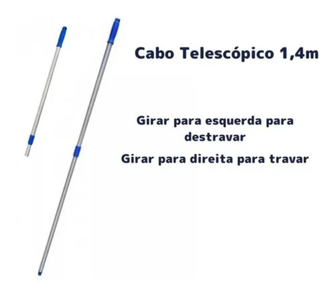 Imagem de Escovas Maxi Tech Rejuntes + Cabo De Alumínio Retrátil 1,40Mt