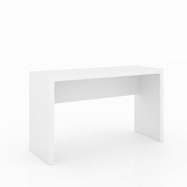 Imagem de Escritório com Mesa para Computador, Balcão e Prateleira Branco - FdECOR