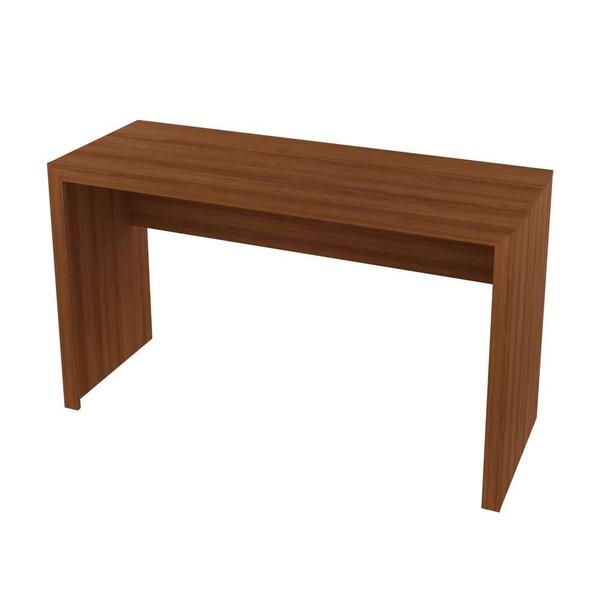 Imagem de Escritório com Mesa para Computador Simples Gavetas Com Armário Pareteleira 2 Portas Amendoa - FdECOR