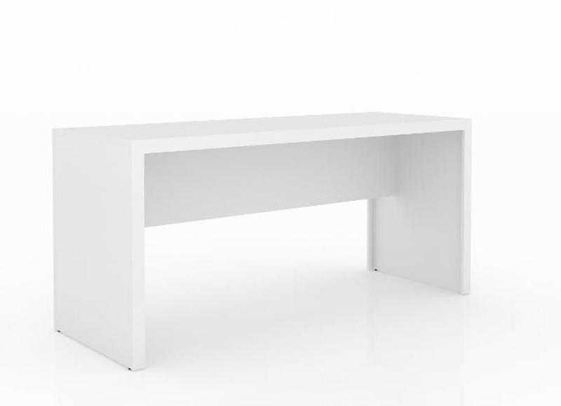 Imagem de Escritório com Mesa para Computador Simples Gavetas e Armário 2 portas Branco - FdECOR