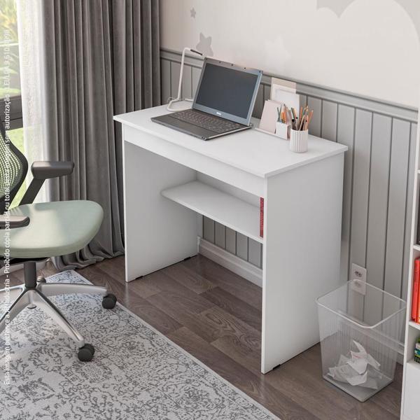 Escrivaninha Compacta Mesa de Computador com Prateleira e 1 Gaveta Para Estudo Quarto ou E... Escrivaninha Compacta Mesa de Computador com Prateleira e 1 Gaveta Para Estudo Quarto ou E...