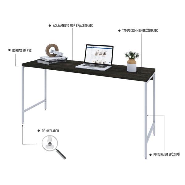 Imagem de Escrivaninha Industrial 150cm Active Yescasa