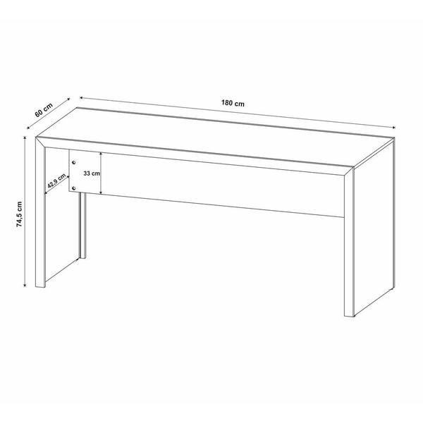 Imagem de Escrivaninha/Mesa Escritório 180cm Multimóveis CR25266