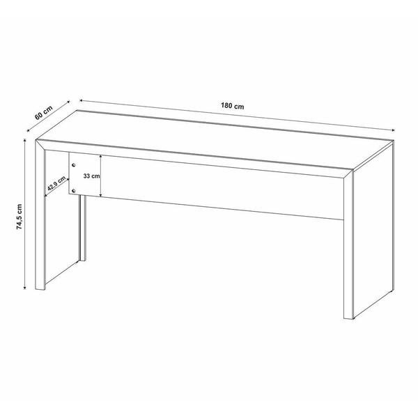 Imagem de Escrivaninha/Mesa Escritório 180cm Multimóveis CR25266