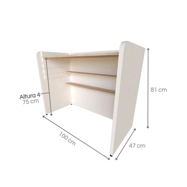 Imagem de Escrivaninha / Mesa Infantil com Regulagem de Altura Branco/Geneve