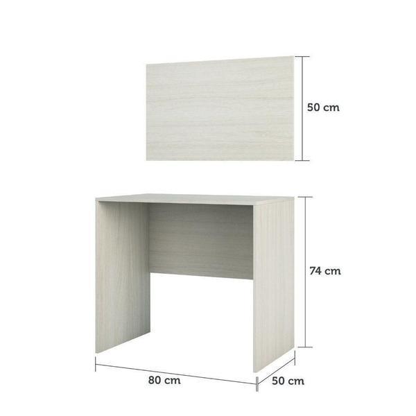 Imagem de Escrivaninha Multiuso Compact Painel 80cm Prime Legno Crema