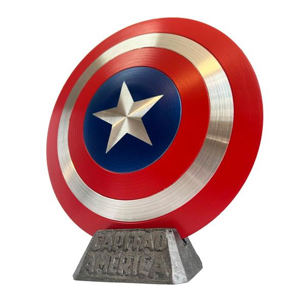 Imagem de Escudo Capitão América com Base Vingadores Colecionável