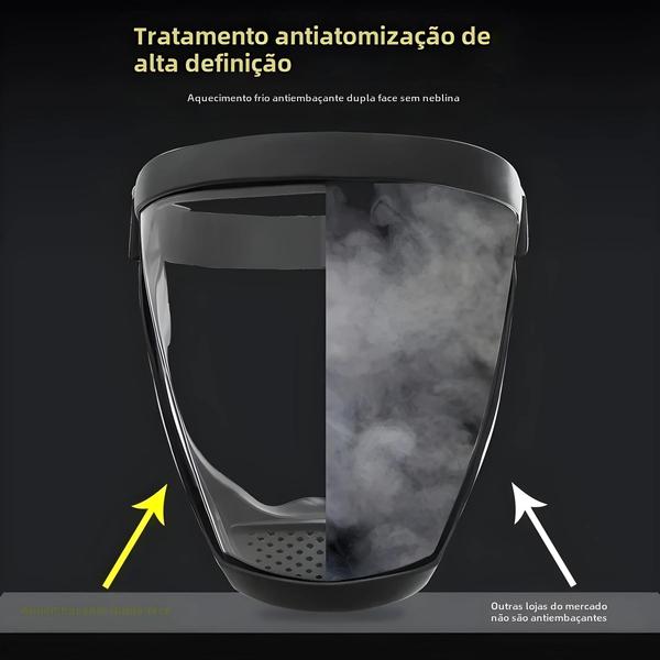 Imagem de Escudo Facial de Proteção Completa e Transparente