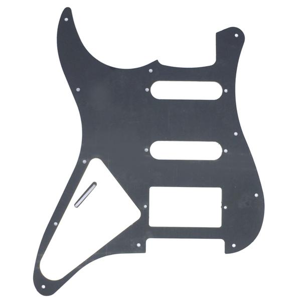 Imagem de Escudo guitarra ESPELHADO aço escovado stratocaster HSS 1cam