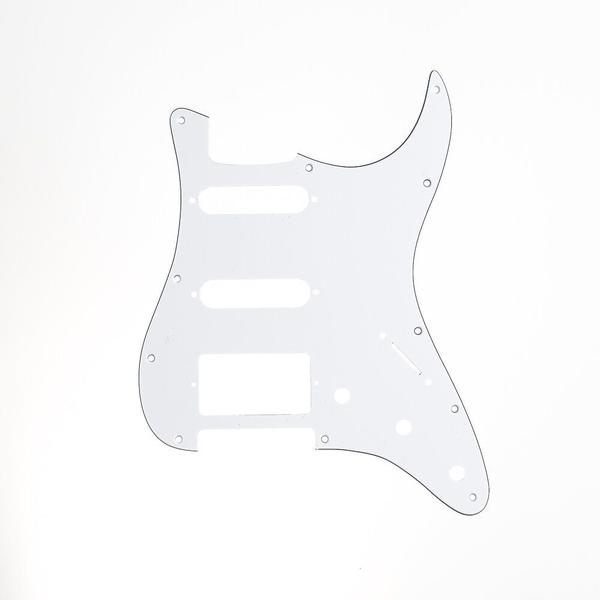 Imagem de Escudo Para Guitarra Am Strat HSS Branco 3P Spirit 110-WH