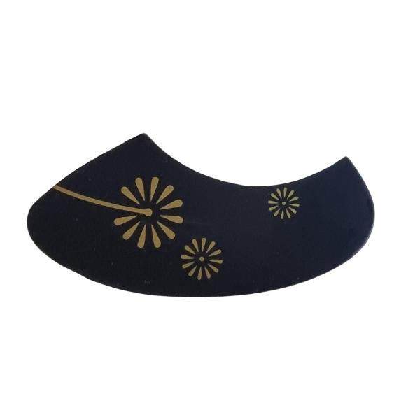 Escudo Ukulele Preto Dente Leão Holográfico Ronsani Imagem de Escudo Ukulele Preto Dente Leão Holográfico Ronsani