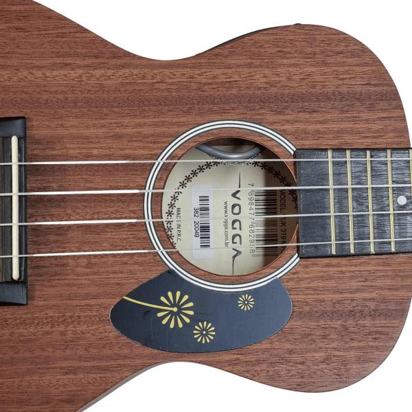 Escudo Ukulele Preto Dente Leão Holográfico Ronsani Imagem de Escudo Ukulele Preto Dente Leão Holográfico Ronsani