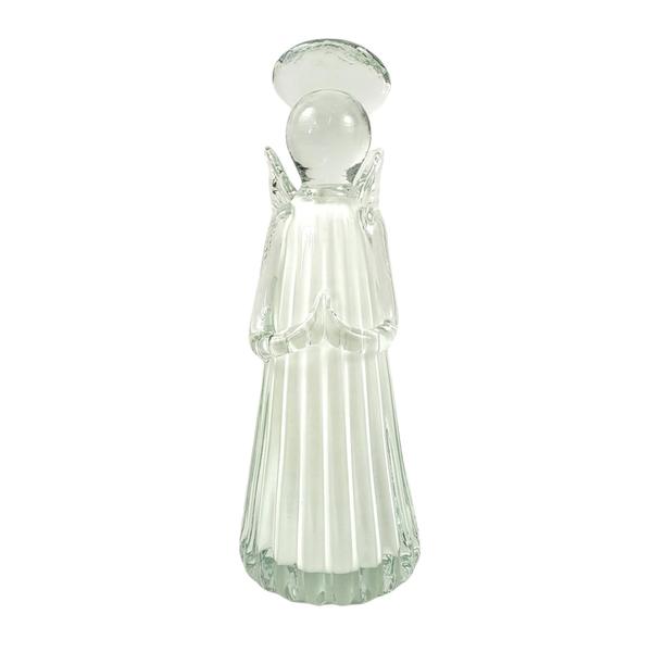 Imagem de Escultura Anjo Decorativo Murano Branco 27X10X11Cm