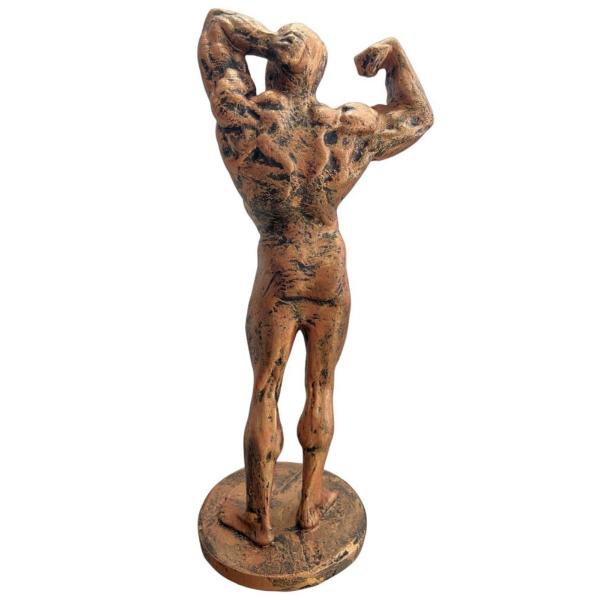 Imagem de Escultura Arnold Schwarzenegger em Resina Artesanal 28cm