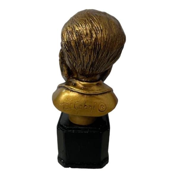 Imagem de Escultura Busto Dr. Bezerra De Menezes Dourado 12,5Cm Resina