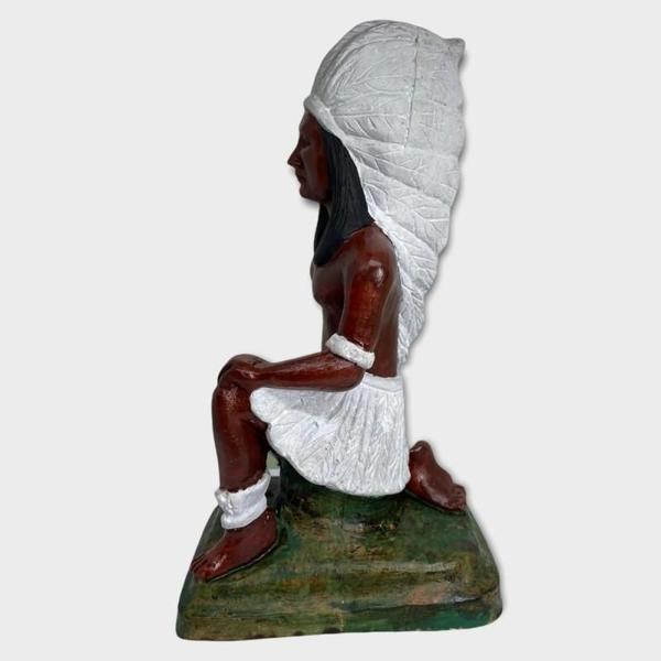 Imagem de Escultura Caboclo Umbanda Candombléresina 23Cm-Selecione Cor