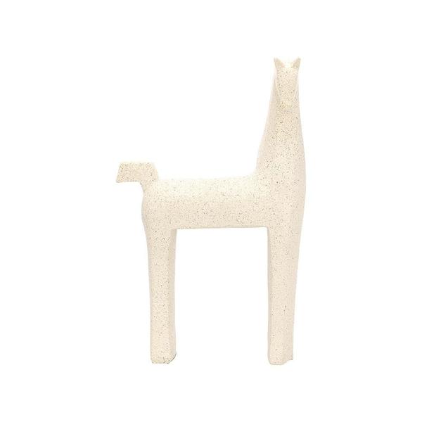 Imagem de Escultura cavalo em polirresina off white mart g