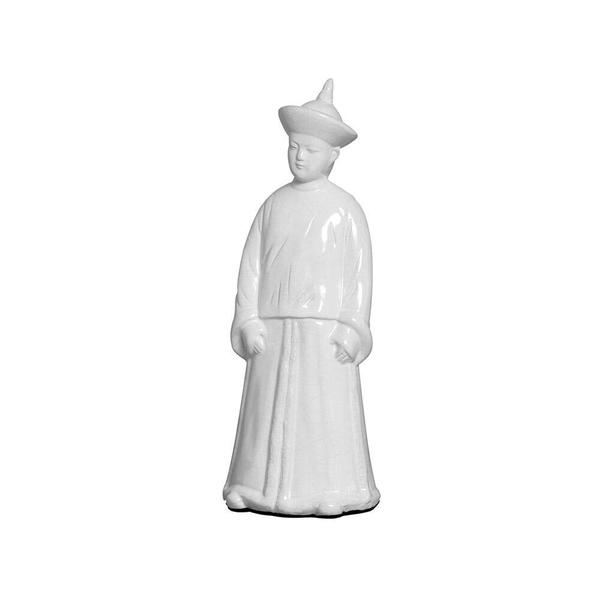 Imagem de Escultura Chinesa Cerâmica Homem Branco Maison Blanch