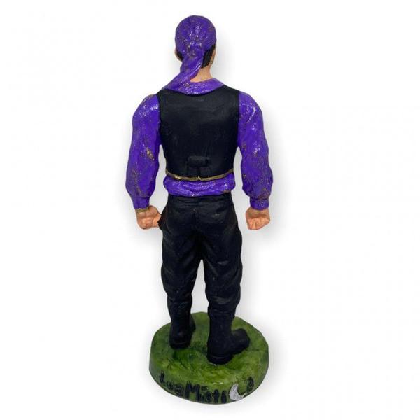 Imagem de Escultura Cigano Roxo 15 cm em Resina