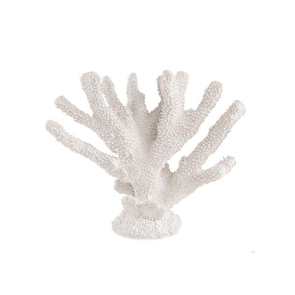 Imagem de Escultura Coral em Polirresina Branco 28,5x35x17CM- MART