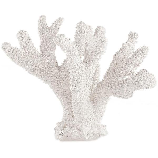 Imagem de Escultura coral marinho branco em poliresina