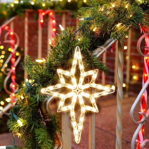 Imagem de Escultura de janela com luz de Natal LAMPHOME Bethlehem Star