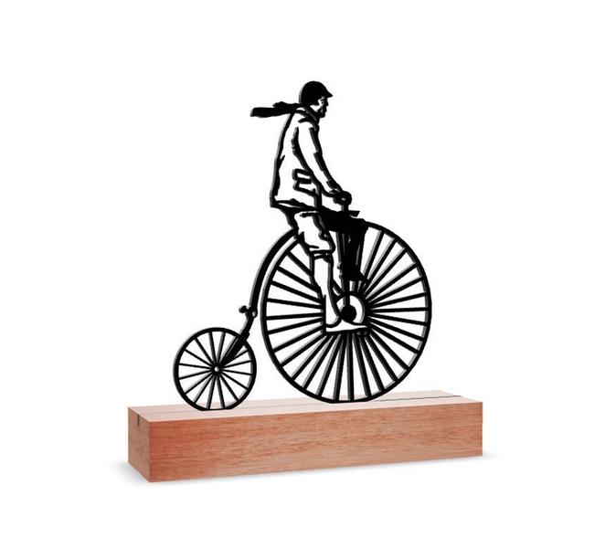 Imagem de Escultura de Mesa, Bicicleta Antiga 25x27cm 