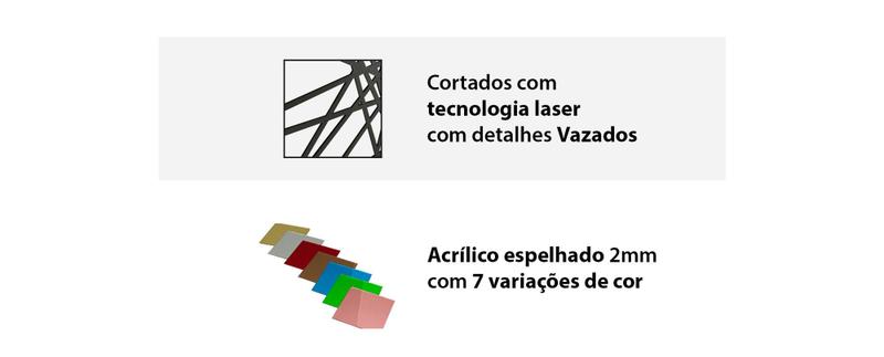 Imagem de Escultura De Parede 55x150cm Estação Decoração Sala Painel