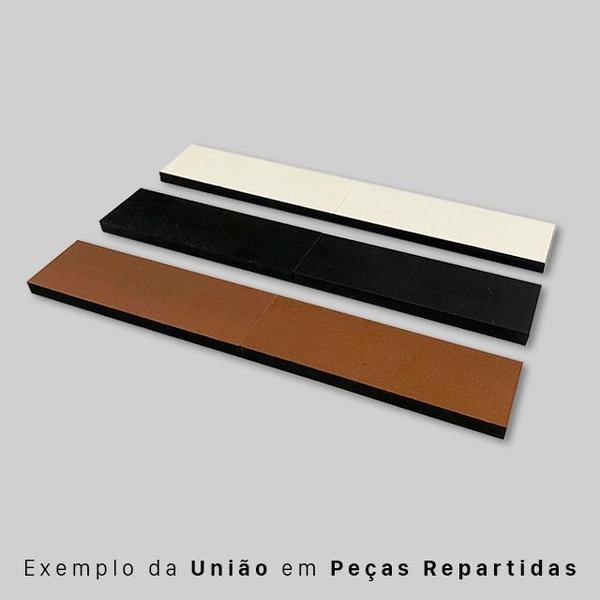 Imagem de Escultura de parede Mapa Mundi Minimalista 250x120 Preta 