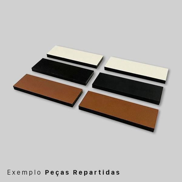 Imagem de Escultura de Parede Orgânica Horizontal 60x28 Marrom 