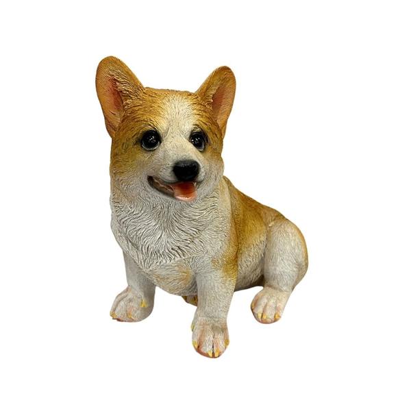 Imagem de Escultura de Resina Cachorro Corgi - 21CM