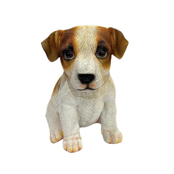 Imagem de Escultura de Resina Cachorro Jack Russell Terrier - 17CM