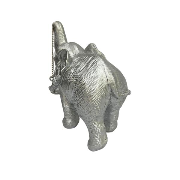 Imagem de Escultura de Resina Família Elefante Prata - 14,5CM