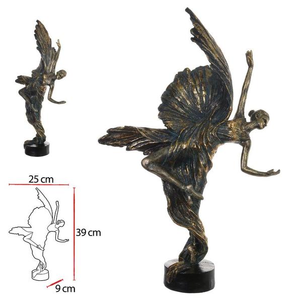 Imagem de ESCULTURA DECOR POLIRESINA BAILARINA (BRONZE) 39cm