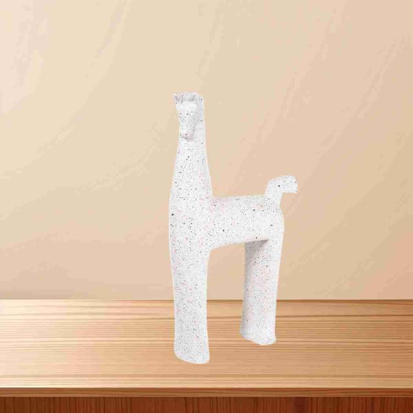 Imagem de Escultura decor poliresina cavalo cinza 24x15,5cm florarte