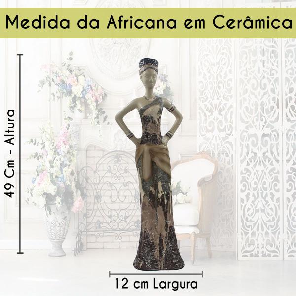 Imagem de Escultura Decorativa Africana Egípcia Ceramica - Madagascar