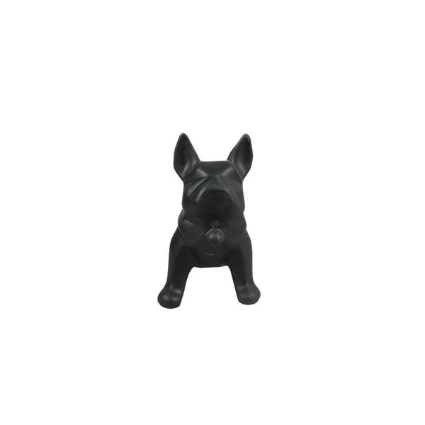 Imagem de Escultura Decorativa Buldogue em Resina Preto 21cm DN0153 BTC