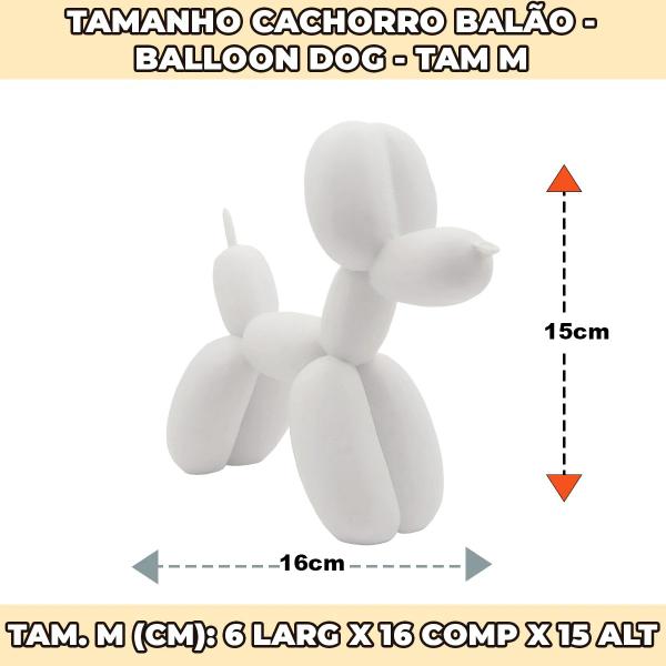 Imagem de Escultura Decorativa Cachorro de Balão - Balloon Dog - Tam M - UNID