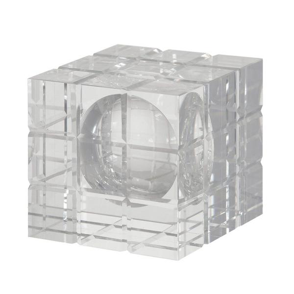 Imagem de Escultura Decorativa Cristal Transparente 8x8x8cm