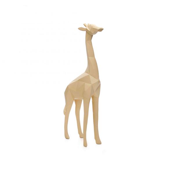 Imagem de Escultura Decorativa Girafa Bege 37x14x5,5 cm - D'Rossi