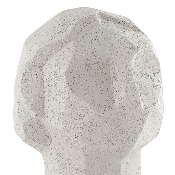 Imagem de Escultura Decorativa "Rosto" Em Poliresina Off White 24,5x14 cm - D'Rossi